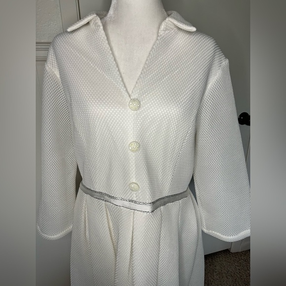 For Her NYC White Mesh Dress - Picture 2 of 11